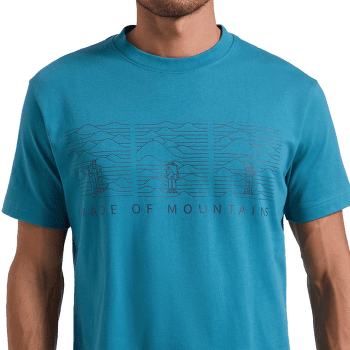 Tricou cu mânecă scurtă La Sportiva MADE OF MOUNTAIN Men Cypress/Chalk
