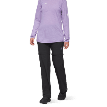 Pantaloni Mammut HIKING ZIP OFF PANTS WOMEN black 0001