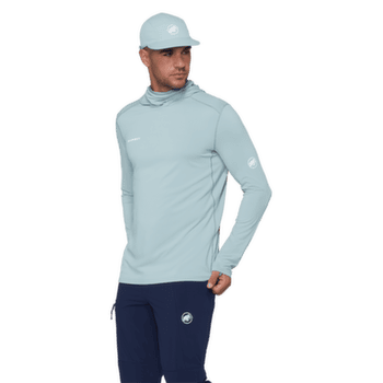 Tricou cu mânecă lungă Mammut SELUN FL SUN HOODY MEN nebla