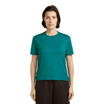 Tricou cu mânecă scurtă Icebreaker Merino 150 Tech Lite SS Crop Tee Women TIDAL TEAL