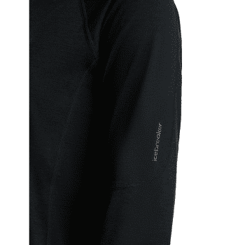 Tricou cu mânecă lungă Icebreaker MerinoFine 150 Ace LS Hoodie Women BLACK