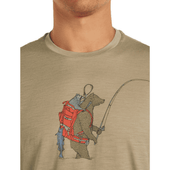 Tricou cu mânecă scurtă Icebreaker Merino 150 Tech Lite SS Tee Bear Catch Men FLAGSTONE