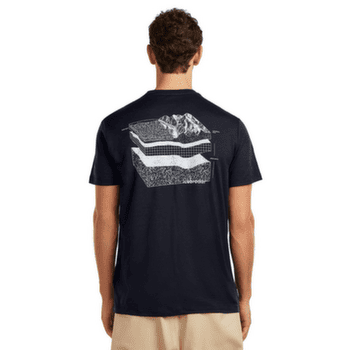 Tricou cu mânecă scurtă Icebreaker Merino 150 Tech Lite SS Tee Evolving Layers Men Midnight Navy