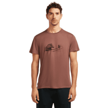 Tricou cu mânecă scurtă Icebreaker Merino Blend Core SS Tee Canoe Companions Men Midnight Navy