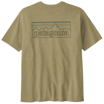 Tricou cu mânecă scurtă Patagonia P-6 Logo Responsibili Tee Men P-6 Outline: Gumtree Green