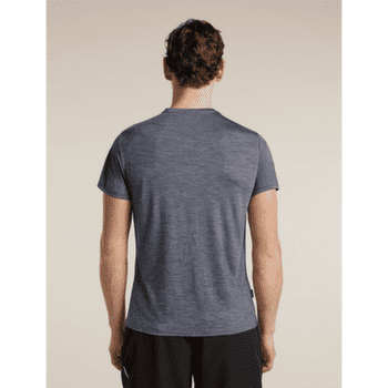 Tricou cu mânecă scurtă Icebreaker Merino Blend 125 Cool-Lite Sphere SS Tee IB Vertical Men Midnight Navy Hthr