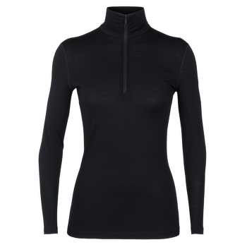Tricou cu mânecă lungă Icebreaker Oasis LS Half Zip Women (104380) Black001