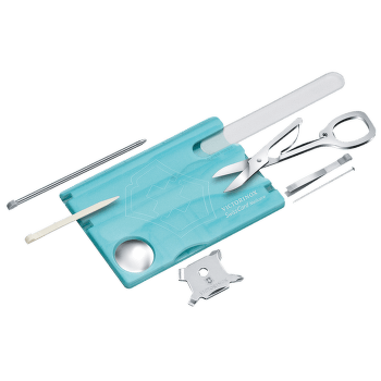 Cuțit Victorinox SwissCard Nailcare, iceblue translucent