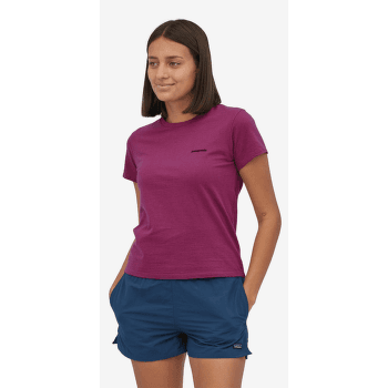 Tricou cu mânecă scurtă Patagonia P-6 Logo Responsibili-Tee Women Thermal Blue