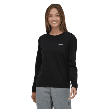 Tricou cu mânecă lungă Patagonia Long-Sleeved P-6 Logo Women Thermal Blue