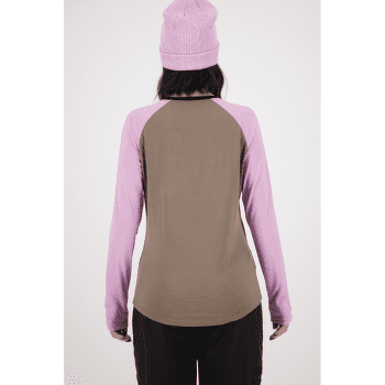 Tricou cu mânecă lungă Mons Royale Icona Raglan Women Cherry / 9 Iron