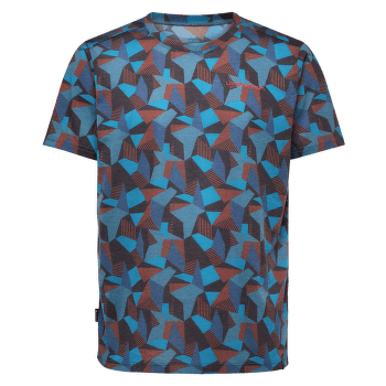 Tricou cu mânecă scurtă La Sportiva DIMENSION T-SHIRT Men Tropic Blue/Cherry Tomato