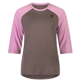 Tricou cu mânecă scurtă Mons Royale Tarn Merino Shift Raglan 3/4 Women Pop Pink / Iron