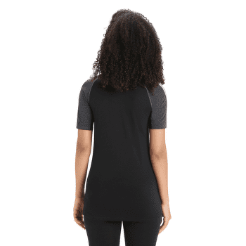 Tricou cu mânecă scurtă Icebreaker 125 ZoneKnit™ SS Crewe Women JET HTHR/BLK/METRO H/CB