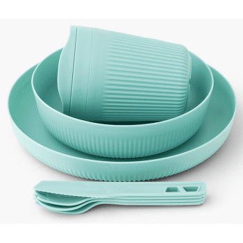 Set Sea to Summit Passage Dinnerware Set - [1P] [7 Piece] Aqua Sea Blue