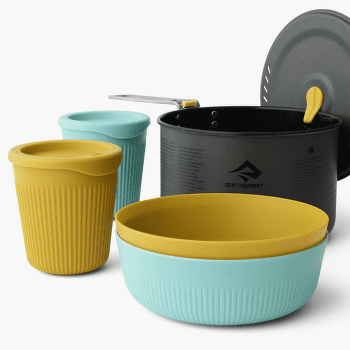 Farfurii Sea to Summit Frontier UL One Pot Cook Set - 2.2l pot/2 m bowls/ cups