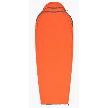 Inserție pentru sac de dormit Sea to Summit Reactor Extreme Sleeping Bag Liner - Mummy w/ Drawcord Standard Spicy Orange