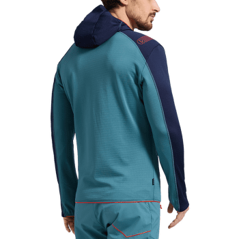 Hanorac La Sportiva UPENDO HOODY Men Tropic Blue/Cherry Tomato