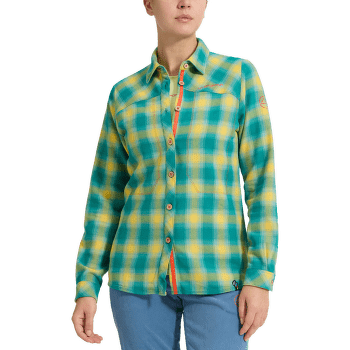 Cămașă cu mânecă lungă La Sportiva Rambler Flannel Shirt Women Deep Sea/Cherry Tomato