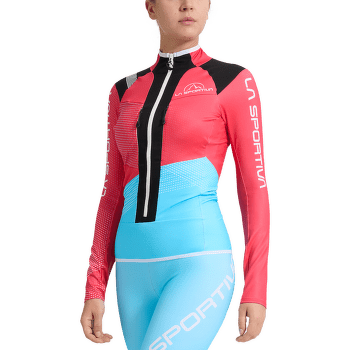 Jachetă La Sportiva STRATOS VI Racing Jacket Women Hibiscus/Malibu Blue