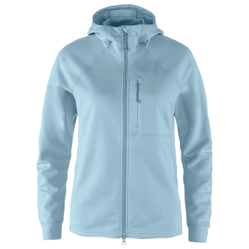 Hanorac Fjällräven Abisko Grid Fleece Hoodie Women Breeze Blue