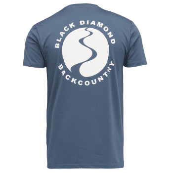 Tricou cu mânecă scurtă Black Diamond BD Backcountry Stamp SS Tee Men Midnight Blue