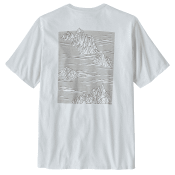 Tricou cu mânecă scurtă Patagonia Strataspire Responsibili-Tee Men White