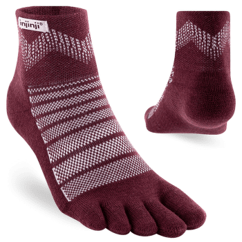 Șosete Injinji Outdoor Midweight Mini-Crew Wool GARNET