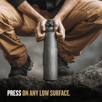 Filtru Grayl GeoPress Purifier Titanium Bottle Covert Black