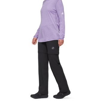 Pantaloni Mammut HIKING ZIP OFF PANTS WOMEN black 0001