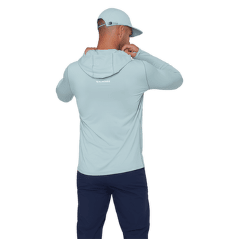 Tricou cu mânecă lungă Mammut SELUN FL SUN HOODY MEN nebla