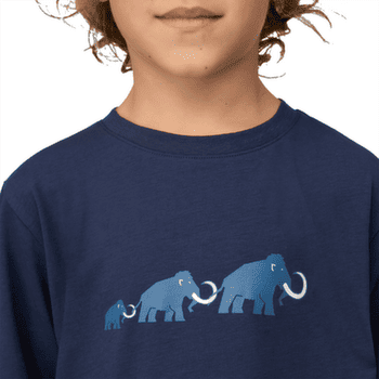 Tricou cu mânecă lungă Mammut MAMMUT CORE LONGSLEEVE KIDS LOGO marine 5118