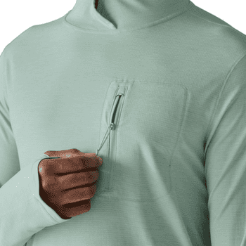 Tricou cu mânecă lungă Patagonia Cap Cool Sun Hoody Men Thermal Blue - Thin Ice X-Dye