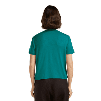 Tricou cu mânecă scurtă Icebreaker Merino 150 Tech Lite SS Crop Tee Women TIDAL TEAL