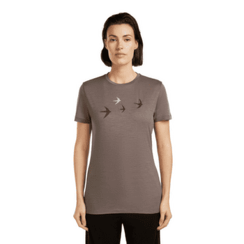 Tricou cu mânecă scurtă Icebreaker Merino 150 Tech Lite SS Tee Bird Transit Women Midnight Navy