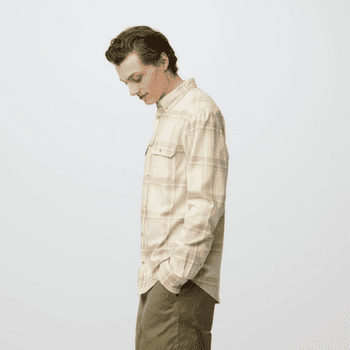 Cămașă cu mânecă lungă Fjällräven ÖVIK LITE FLANNEL SHIRT MEN Dark Navy-Chalk White