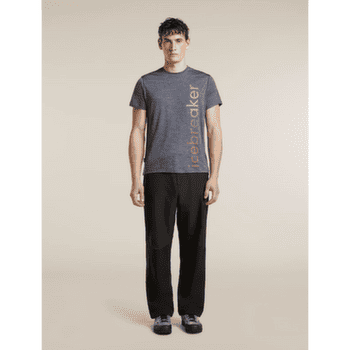 Tricou cu mânecă scurtă Icebreaker Merino Blend 125 Cool-Lite Sphere SS Tee IB Vertical Men Midnight Navy Hthr