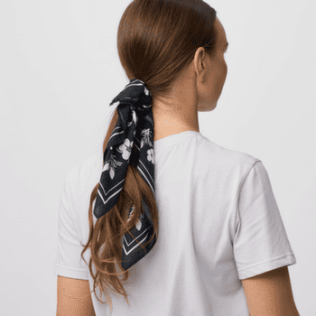 Bandă pentru cap Fjällräven FJÄLLBLOMSTER BANDANA Dark Navy