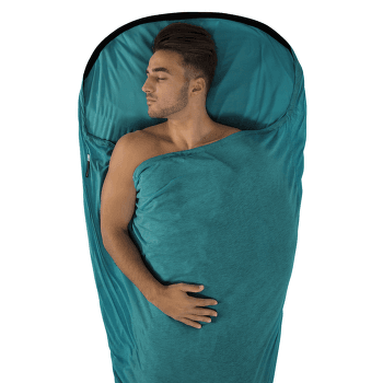 Inserție pentru sac de dormit Sea to Summit Coolmax Adaptor Liner Aqua
