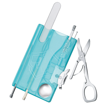 Cuțit Victorinox SwissCard Nailcare, iceblue translucent