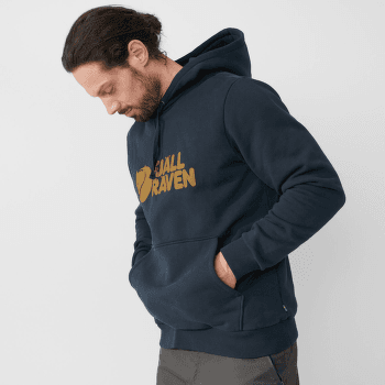 Hanorac Fjällräven Fjällräven Logo Hoodie Men Deep Forest