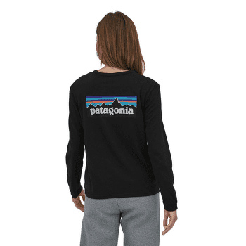 Tricou cu mânecă lungă Patagonia Long-Sleeved P-6 Logo Women Thermal Blue