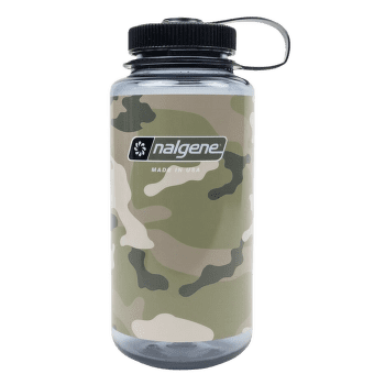 Sticlă Nalgene Wide Mouth Sustain 1000 ml Gray w/Black Camo