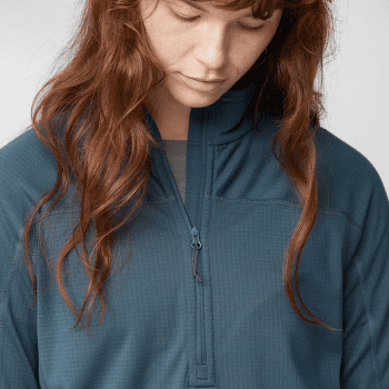 Hanorac Fjällräven Abisko Lite Fleece Half Zip Women Dark Navy