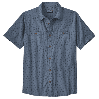 Cămașă cu mânecă scurtă Patagonia Back Step Shirt Men Tiny Islands: Utility Blue