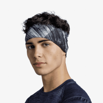 Bandă pentru cap Buff Coolnet UV Wide Headband STAL GREY