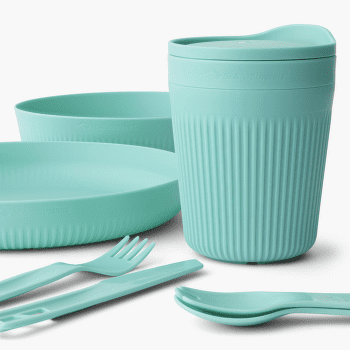 Set Sea to Summit Passage Dinnerware Set - [1P] [7 Piece] Aqua Sea Blue