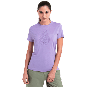 Tricou cu mânecă scurtă Icebreaker Merino 150 Tech Lite III SS Tee Hike Path Women BLACK