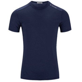 Tricou cu mânecă scurtă Aclima LightWool 140 Trail Tee Men Navy Blazer