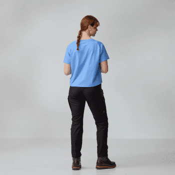 Tricou cu mânecă scurtă Fjällräven Fjällblomster Logo T-Shirt Women Chalk White